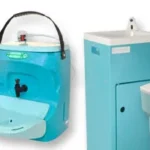hire a teal portable sink for hand washing