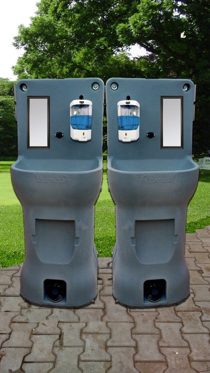 portable double sided hand wash on rent